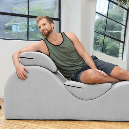 Chaise longue Avana Luvu - Idéale pour le yoga, les exercices, les étirements, les massages et plus encore - Noyau en mousse haute densité
