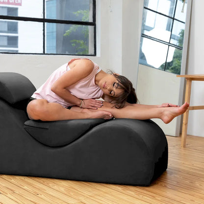 Chaise longue Avana Luvu - Idéale pour le yoga, les exercices, les étirements, les massages et plus encore - Noyau en mousse haute densité