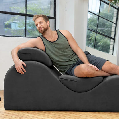 Chaise longue Avana Luvu - Idéale pour le yoga, les exercices, les étirements, les massages et plus encore - Noyau en mousse haute densité