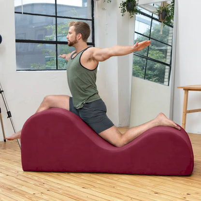 Chaise longue Avana Luvu - Idéale pour le yoga, les exercices, les étirements, les massages et plus encore - Noyau en mousse haute densité