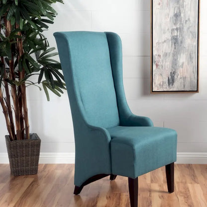 Chaise de salle à manger Callie à dossier haut en tissu de Christopher Knight Home - 59 cm (L) x 73 cm (l) x 117 cm (H)