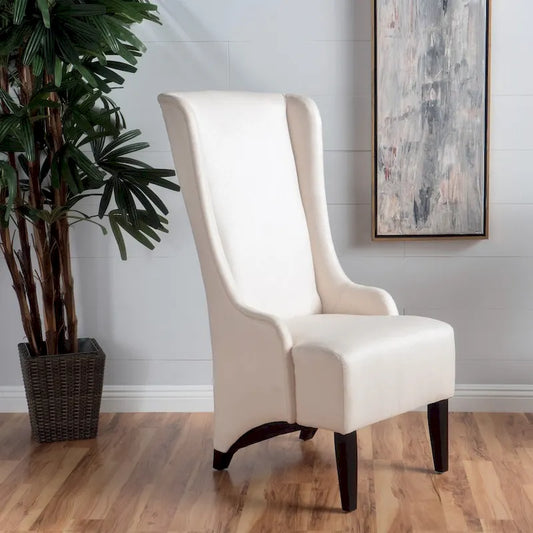 Callie High-back Fabric Dining Chair by Christopher Knight Home - 23.25  L x 28.75  W x 46.25  H