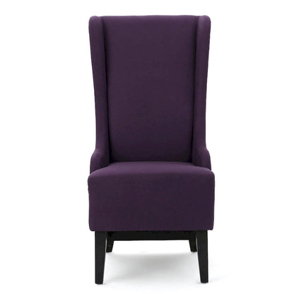 Chaise de salle à manger Callie à dossier haut en tissu de Christopher Knight Home - 59 cm (L) x 73 cm (l) x 117 cm (H)