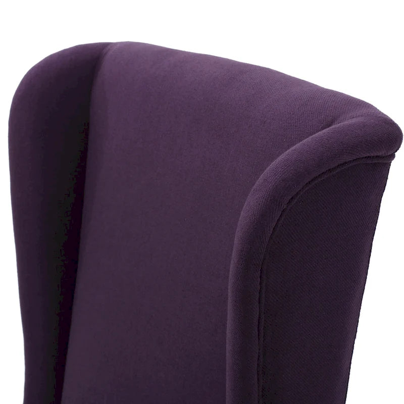 Chaise de salle à manger Callie à dossier haut en tissu de Christopher Knight Home - 59 cm (L) x 73 cm (l) x 117 cm (H)