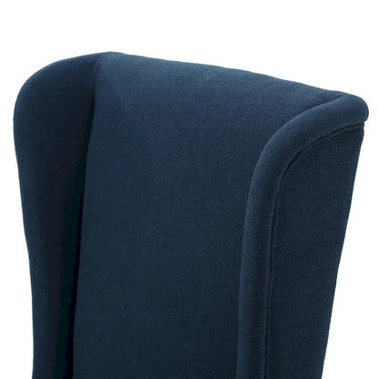 Chaise de salle à manger Callie à dossier haut en tissu de Christopher Knight Home - 59 cm (L) x 73 cm (l) x 117 cm (H)