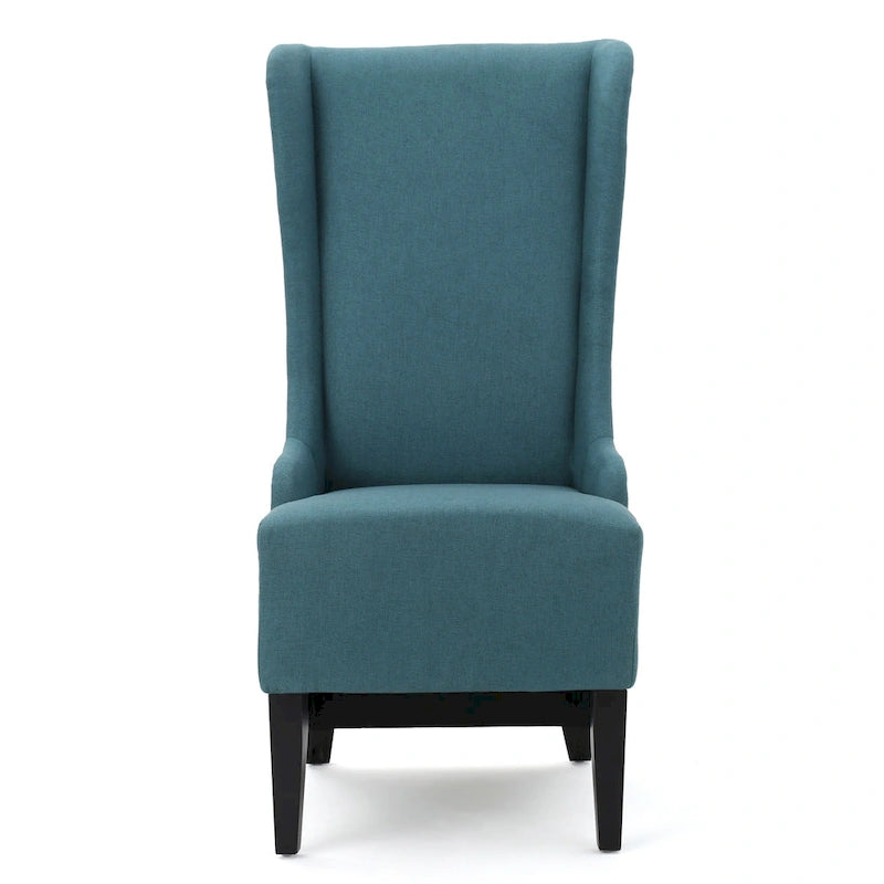 Chaise de salle à manger Callie à dossier haut en tissu de Christopher Knight Home - 59 cm (L) x 73 cm (l) x 117 cm (H)