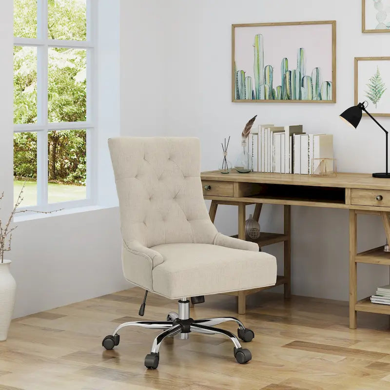 Fauteuil de bureau contemporain capitonné Americo par Christopher Knight Home