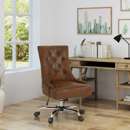 Fauteuil de bureau contemporain capitonné Americo par Christopher Knight Home