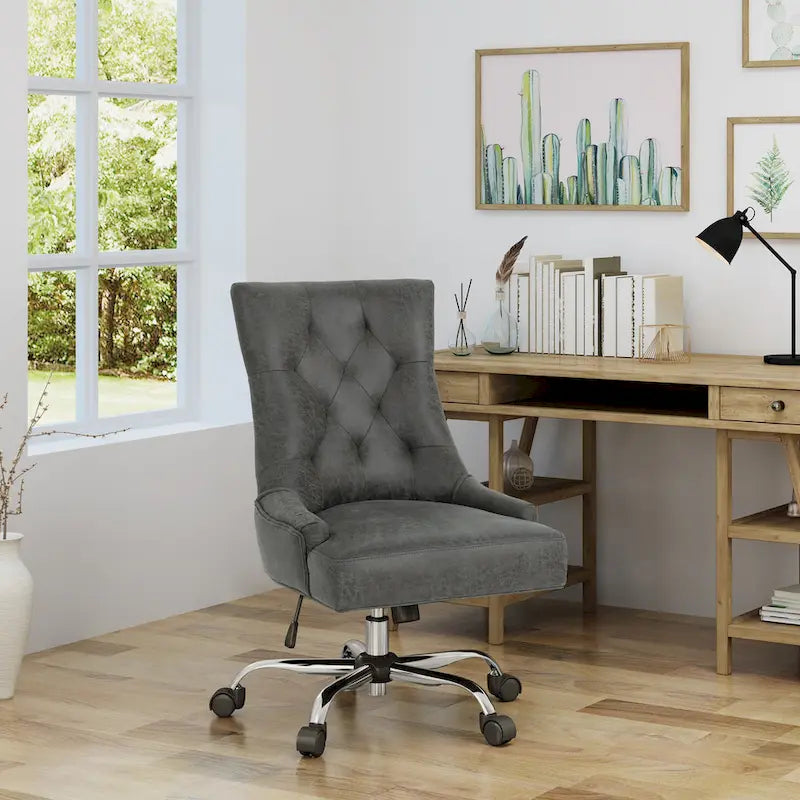 Fauteuil de bureau contemporain capitonné Americo par Christopher Knight Home