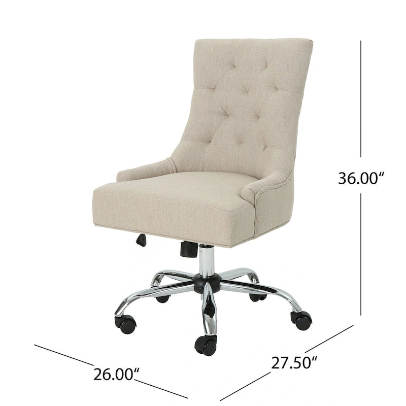 Fauteuil de bureau contemporain capitonné Americo par Christopher Knight Home