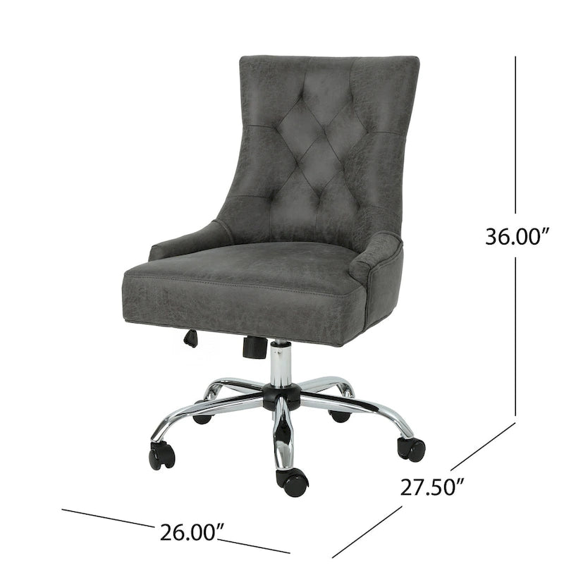 Fauteuil de bureau contemporain capitonné Americo par Christopher Knight Home