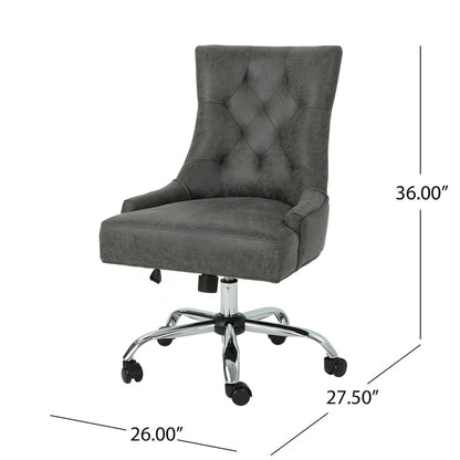 Fauteuil de bureau contemporain capitonné Americo par Christopher Knight Home