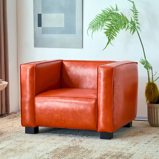 Fauteuil club Goyette en similicuir de Christopher Knight Home