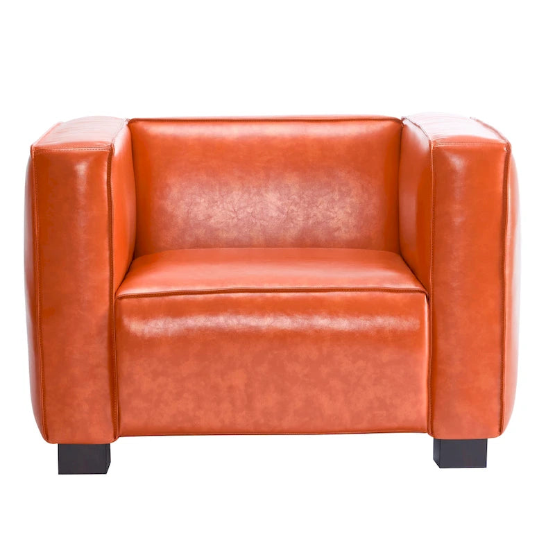 Fauteuil club Goyette en similicuir de Christopher Knight Home