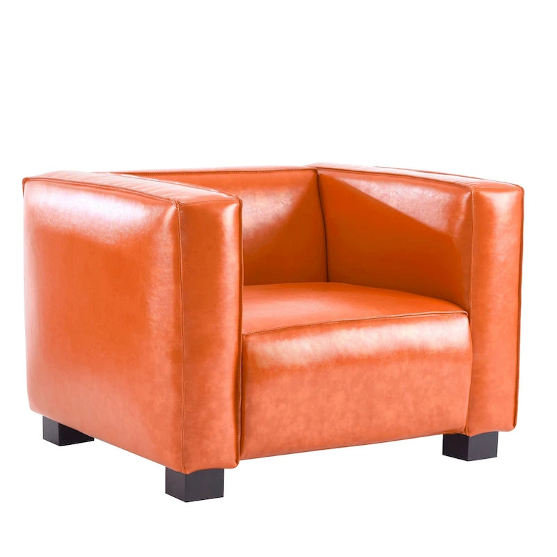 Fauteuil club Goyette en similicuir de Christopher Knight Home