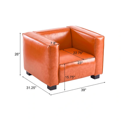 Fauteuil club Goyette en similicuir de Christopher Knight Home