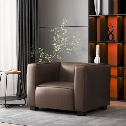Fauteuil club Goyette en similicuir de Christopher Knight Home