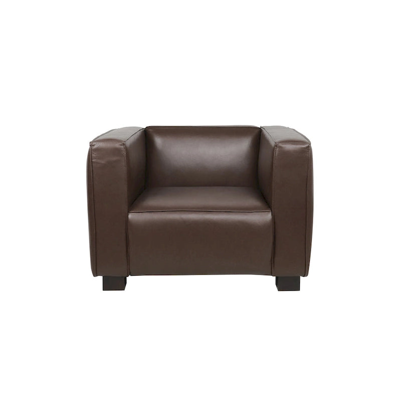 Fauteuil club Goyette en similicuir de Christopher Knight Home