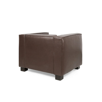 Fauteuil club Goyette en similicuir de Christopher Knight Home