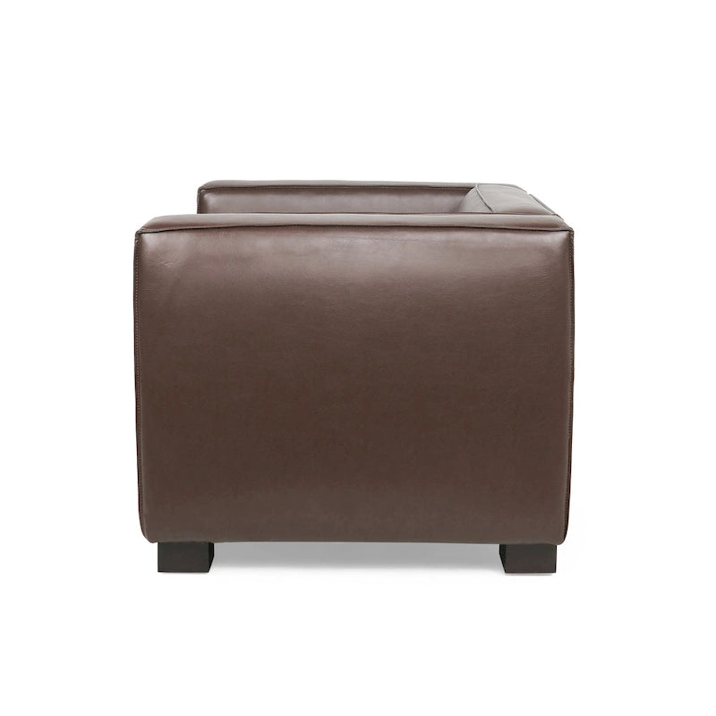 Fauteuil club Goyette en similicuir de Christopher Knight Home