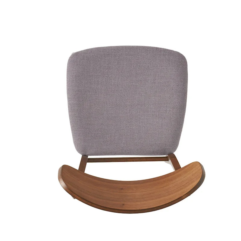 Chaises de salle à manger en bois recouvertes de tissu (lot de 2) par Christopher Knight