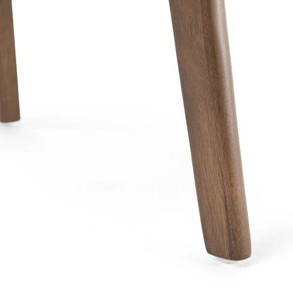 Chaises de salle à manger en bois recouvertes de tissu (lot de 2) par Christopher Knight