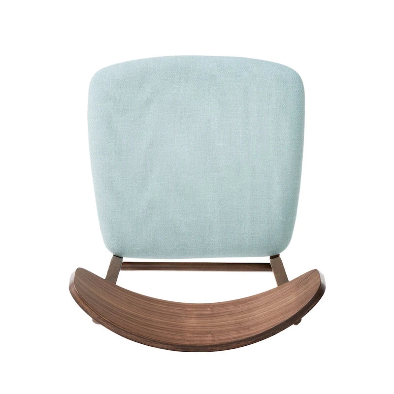 Chaises de salle à manger en bois recouvertes de tissu (lot de 2) par Christopher Knight