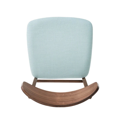 Chaises de salle à manger en bois recouvertes de tissu (lot de 2) par Christopher Knight