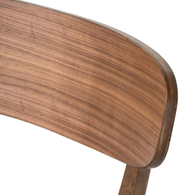 Chaises de salle à manger en bois recouvertes de tissu (lot de 2) par Christopher Knight
