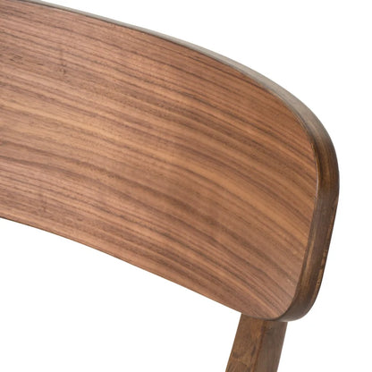 Chaises de salle à manger en bois recouvertes de tissu (lot de 2) par Christopher Knight