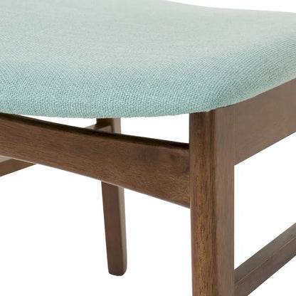 Chaises de salle à manger en bois recouvertes de tissu (lot de 2) par Christopher Knight