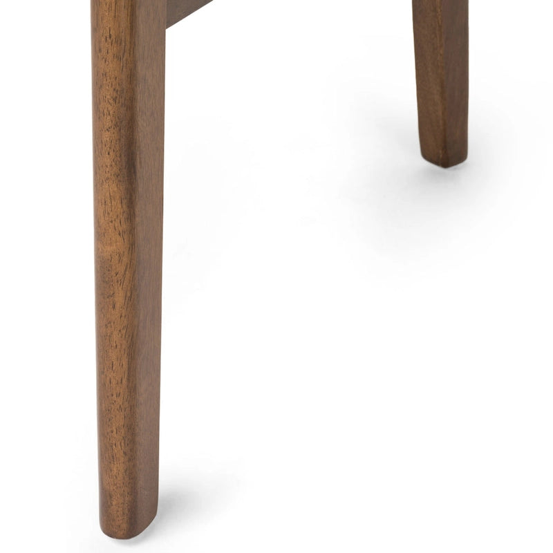 Chaises de salle à manger en bois recouvertes de tissu (lot de 2) par Christopher Knight