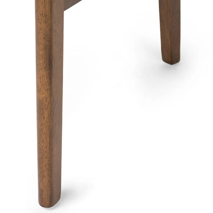 Chaises de salle à manger en bois recouvertes de tissu (lot de 2) par Christopher Knight