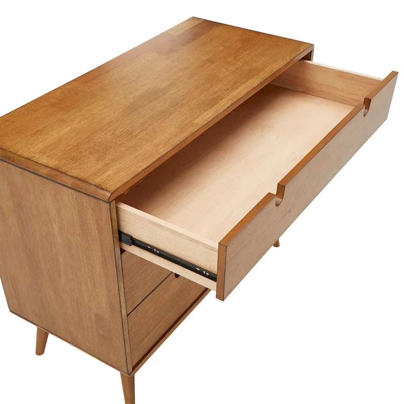 Commode à 3 tiroirs Clark, finition chêne, par iNSPIRE Q Modern