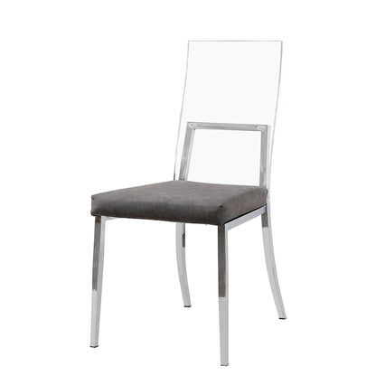 Chaises de salle à manger modernes en acrylique transparent Copper Grove Brusartsi (lot de 2)