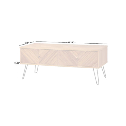 Table basse Lifestorey Alexandria à 2 tiroirs