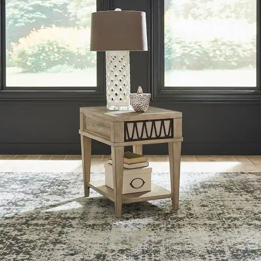 Devonshire Weathered Sandstone Chairside Table