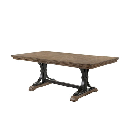 Ensemble de salle à manger Roundhill Furniture Birmingham 9 pièces avec table et fauteuils à rallonge amovible