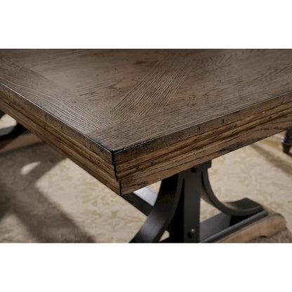 Ensemble de salle à manger Roundhill Furniture Birmingham 9 pièces avec table et fauteuils à rallonge amovible