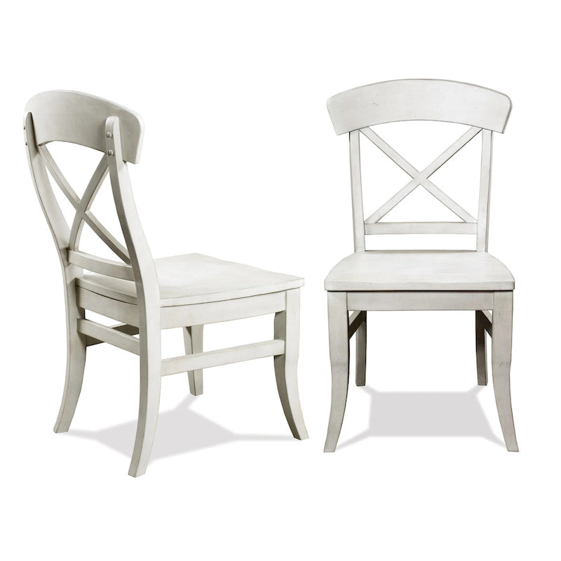 Ensemble de salle à manger 7 pièces Harola de Roundhill Furniture, table ronde à pied central avec rallonge de 18 pouces, 6 chaises.