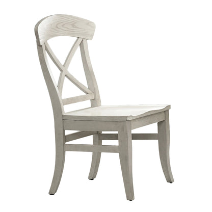 Ensemble de salle à manger 7 pièces Harola de Roundhill Furniture, table ronde à pied central avec rallonge de 18 pouces, 6 chaises.