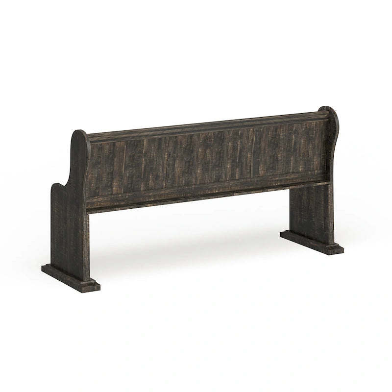 Banc de salle à manger en bois vieilli The Gray Barn Brees