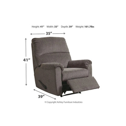 Fauteuil inclinable traditionnel Nerviano Zero Wall gris