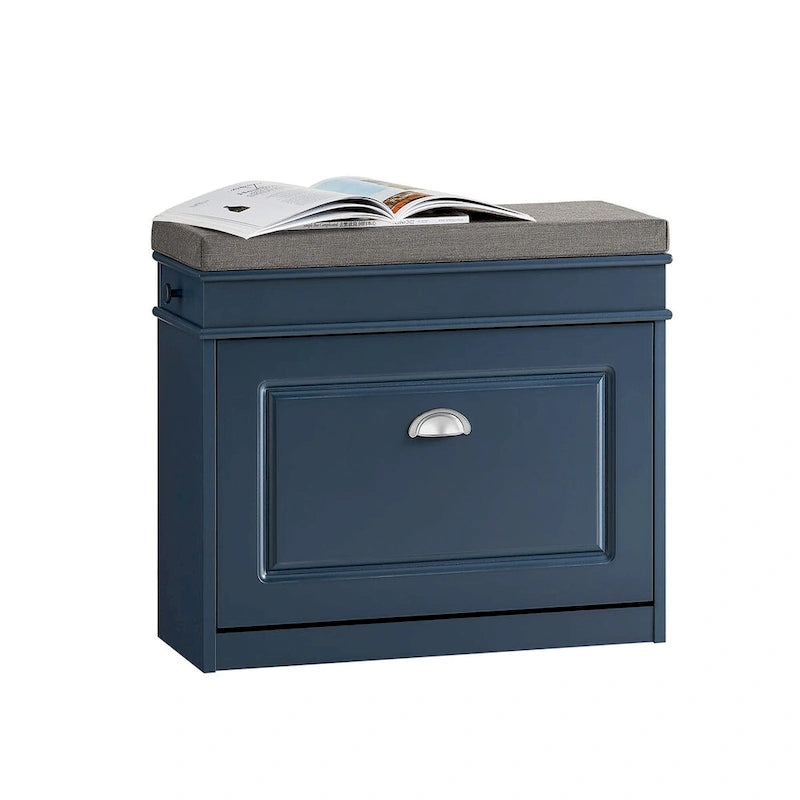 SoBuy FSR82-LW, banc de rangement pour chaussures d'entrée avec tiroir rabattable