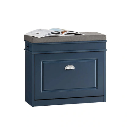 SoBuy FSR82-LW, banc de rangement pour chaussures d'entrée avec tiroir rabattable