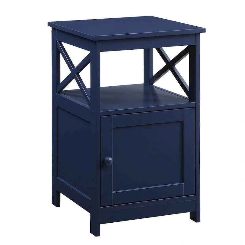 Table d'appoint Oxford de Convenience Concepts avec armoire de rangement et étagère