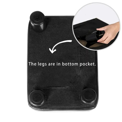 Petit repose-pieds ottoman rectangulaire moderne en cuir PU Adeco