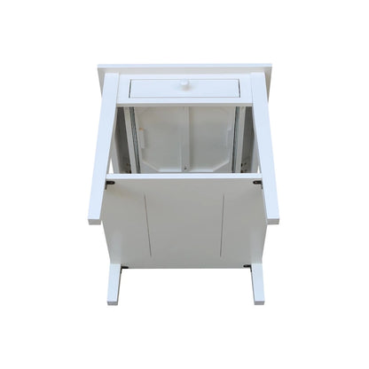 Table d'appoint carrée Spencer en bois d'hévéa massif - 61 cm L x 61 cm P x 64 cm H