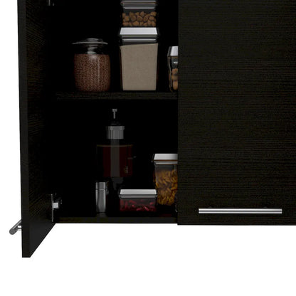 Armoire murale FM Furniture Sitka, deux compartiments spacieux
