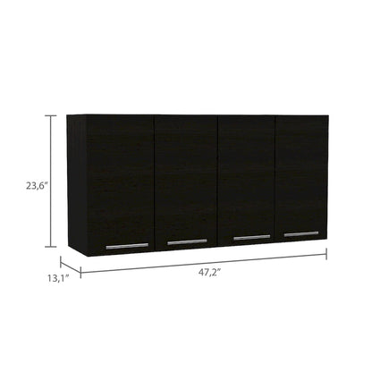 Armoire murale FM Furniture Sitka, deux compartiments spacieux
